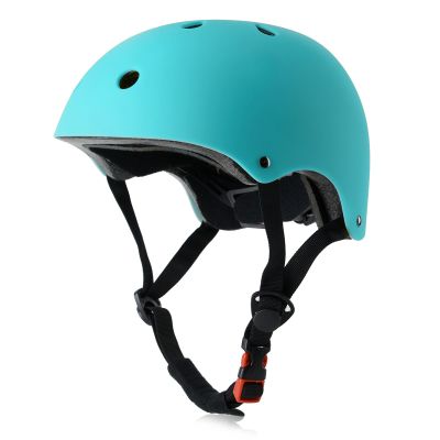 OUWOR Kids Skateboard Bike Helmet for Boy and Girl, Lightweight Adjustable, Multi-Sport for Bicycle Skate Scooter (Aqua, Small)