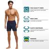 Tyhengta Mens Swim Trunks Quick Dry Stretch Shorts with Zipper Pockets and Mesh Lining Navy 32 view 3