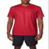 Spyder Men's Short Sleeve Rashguard  Quick-Dry Swim Shirt with Sun Protection, Performance Top, Crimson, Small view 1