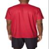 Spyder Men's Short Sleeve Rashguard  Quick-Dry Swim Shirt with Sun Protection, Performance Top, Crimson, Small view 3