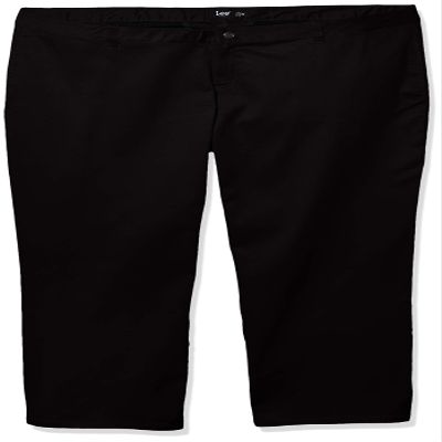 Lee Uniforms Juniors' Original Straight Leg Pant, Black, 22
