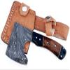 Axe Damascus Steel 6.5" Rose Wood Handle Mini Axe/Hand Forged Woodsman Axe view 1