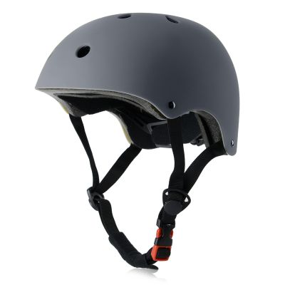 OUWOR Adult Skateboard Bike Helmet for Men and Women, Lightweight Adjustable, Multi-Sport for Bicycle Skate Scooter (Gray, Large)