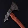 Axe Damascus Steel 16" Walnut Wood Handle Axe/Hand Forged Woodsman Axe view 4