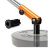 Yes4All T-Bar Row Plate Post Insert Landmine  Fit 1" & 2 Olympic Bars  Full 360 Swivel & Easy to Install (Orange) view 1