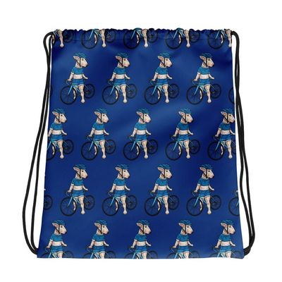Lolamart Handlebar Gangster Cycling White Jersey Wendy Bike Bicycle MTB Sports Drawstring bag