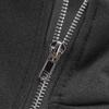 JOFOW Women Turtleneck Zipper Solid Color Basic Tops Casual Long Sleeve Slim Fit Pullover Dark Gray view 3