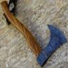 Axe Damascus Steel 15" Rose Wood Handle Axe/Hand Forged Woodsman Axe view 4