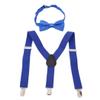 LIUCM Kids Elastic Suspenders Bow Tie Matching Tuxedo Suit Unisex Boy Girl Bowtie Children Costume Adjustable Y-Back Brace Be(color10) view 1