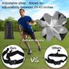 MLCINI Agility Ladder 1 Agility Training Equipment 1 Resistance Parachute 4 Adjustable Hurdles 12 Disc Cones 1 Jump Rope 3 Resistance Band 1 Yoga Band Agility Speed Training Equipment for Youth&Adults view 4