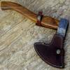 Axe Damascus Steel 16" Rose Wood Handle Axe/Hand Forged Woodsman Axe view 2