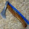 Axe Damascus Steel 16" Rose Wood Handle Axe/Hand Forged Woodsman Axe view 4