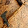 Axe Damascus Steel 18" Olive Wood Handle Axe/Hand Forged Woodsman Axe view 3