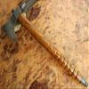 Axe Damascus Steel 18" Olive Wood Handle Axe/Hand Forged Woodsman Axe view 4