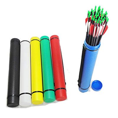 SHARROW Archery Arrow Quiver Scalable Holder Arrow Tube with 63-102cm (red)