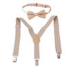 LIUCM Lovely Kids Adjustable Clip-On Braces Boys Girls Y-Back Suspender Child Elastic(Beige) view 1