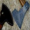 Axe Damascus Steel 17" Rose Wood Handle Axe/Hand Forged Woodsman Axe view 3