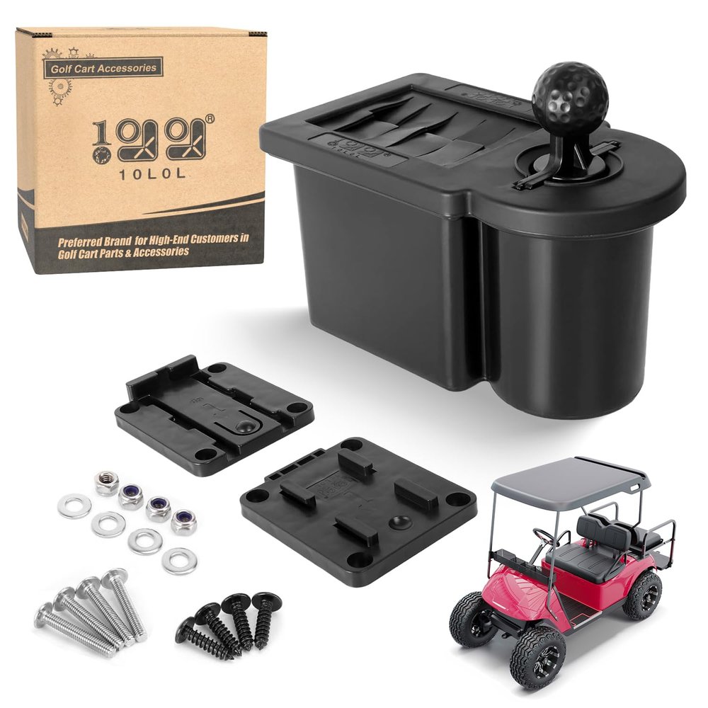 10L0L Deluxe Golf Ball Cleaner, Upgraded Golf Club Cleaner&Ball Washer Kit Universal Fits EZGO, Club Car, Yamaha Carts