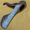 Axe Damascus Steel 17" Natural Wood Handle Axe/Hand Forged Woodsman Axe view 2