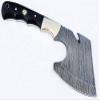 Axe Damascus Steel 8.5" Micarta Handle Axe/Hand Forged Woodsman Axe view 2