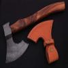 Axe Damascus Steel 16" Rose Wood Handle Axe/Hand Forged Woodsman Axe view 1