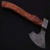 Axe Damascus Steel 16" Rose Wood Handle Axe/Hand Forged Woodsman Axe view 2