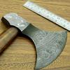 Axe Damascus Steel 18" Rose Wood Handle Axe/Hand Forged Woodsman Axe view 4
