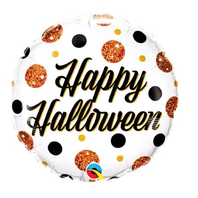 Qualatex Halloween Sparkly Dots Foil Balloons