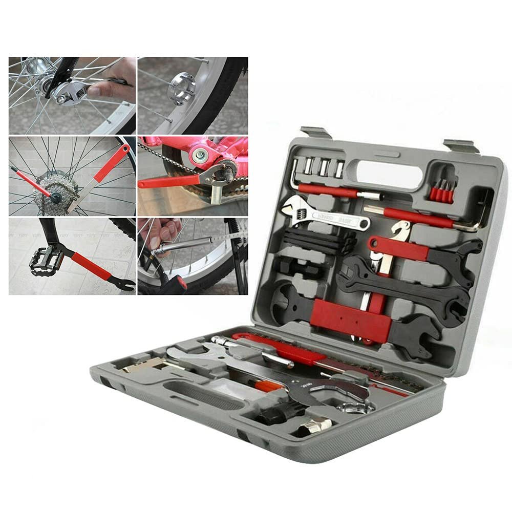 PROMOTOR Bike Tool Kit 44pcs Bicycle Repair Tool Kit with Tool Box Bicycle Maintenance Tool Set for Mountain Road Bike