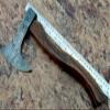 Axe Damascus Steel 15" Natural Wood Handle Axe/Hand Forged Woodsman Axe view 4