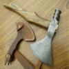 Axe Damascus Steel 21" Rose Wood Handle Axe/Hand Forged Woodsman Axe view 1