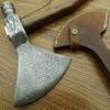 Axe Damascus Steel 21" Rose Wood Handle Axe/Hand Forged Woodsman Axe view 3