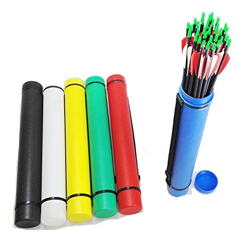 SHARROW Archery Arrow Quiver Scalable Holder Arrow Tube with 63-102cm (Green)