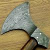 Axe Damascus Steel 18" Rose Wood Handle Axe/Hand Forged Woodsman Axe view 2