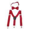 LIUCM Kids Elastic Suspenders Bow Tie Matching Tuxedo Suit Unisex Boy Girl Bowtie Children Costume Adjustable Y-Back Brace Be(color8) view 1