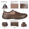 HISEA Unisex Garden Shoes Waterproof Slip-On Rain Boots for Men and Women view 4