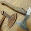 Axe Damascus Steel 20" Rose Wood Handle Axe/Hand Forged Woodsman Axe view 2