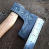 Axe Damascus Steel 11" Olive Wood Handle Mini Axe/Hand Forged Woodsman Axe view 3