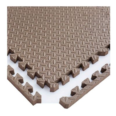 ALGFree Foam Play Mat Soft Interlocking Floors TilesWear Resistant Durable Garage Workshop, 3 Colors, 6 Size (Color : Brown, Size : 30x30x1.2cm-24pcs)