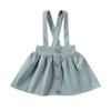 One opening Cute Baby Girl Corduroy Skirt Dress Infant Toddler Suspender Straps Casual Skirt Sundress Spring Summer Clothes (Green, 1-2T) view 1