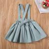 One opening Cute Baby Girl Corduroy Skirt Dress Infant Toddler Suspender Straps Casual Skirt Sundress Spring Summer Clothes (Green, 1-2T) view 2