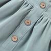One opening Cute Baby Girl Corduroy Skirt Dress Infant Toddler Suspender Straps Casual Skirt Sundress Spring Summer Clothes (Green, 1-2T) view 4