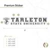 Desert Cactus Tarleton State University Texans Bleed Purple Name Logo Vinyl Decal Laptop Water Bottle Car Scrapbook (8 Inch Sticker) view 2