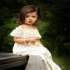 fioukiay Toddler Girl-Wedding-Princess-Maxi-Dress Boho Off Shoulder Lace Ruffle Dress Gowns Holiday Dresses (Off White/Beige, 2/3T) view 4