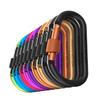 Carago Carabiner Clips with Screw Gate, 10 Pack Carabiners Hiking Clips with 7.5mm Diameter Aluminum Rod (10 Color (10 Pack)) view 1
