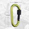 Carago Carabiner Clips with Screw Gate, 10 Pack Carabiners Hiking Clips with 7.5mm Diameter Aluminum Rod (10 Color (10 Pack)) view 3