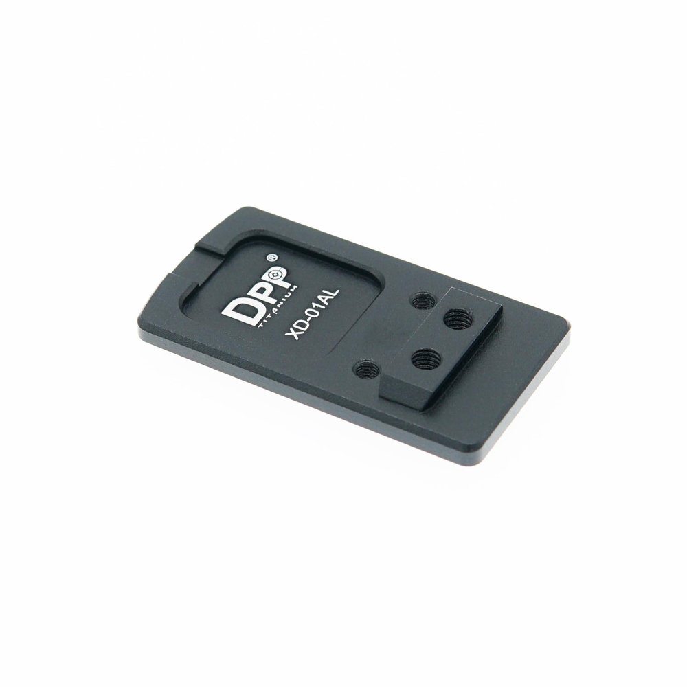DPP Titanium Rear Sight Mount/Mounting Plate/Adapter Compatible with Springfield XD Vortex Venom & Viper, Burris Fastfire, Docter (Aluminum Alloy)