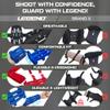 LEGEND Armguard XT Archery Arm Guard - Vented Design in Thermo Shaped EVA Foam - Forearm Guards with Full Coverage & Protection - Adjustable Elastic Straps with Quick-Release Buckles - Blue - S view 4