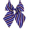 Flairs New York Women Handmade Pre-Tied Bowknot Bow Tie (Purple/Baby Blue/Gold [Stripes]) view 1