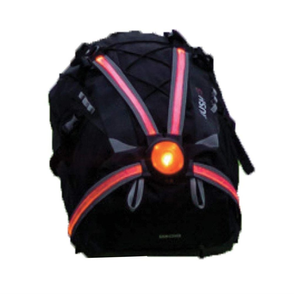 AB Tools Commuter Rear Harness Backpack Bag Cover Reflective Saftey Gear with LED Light